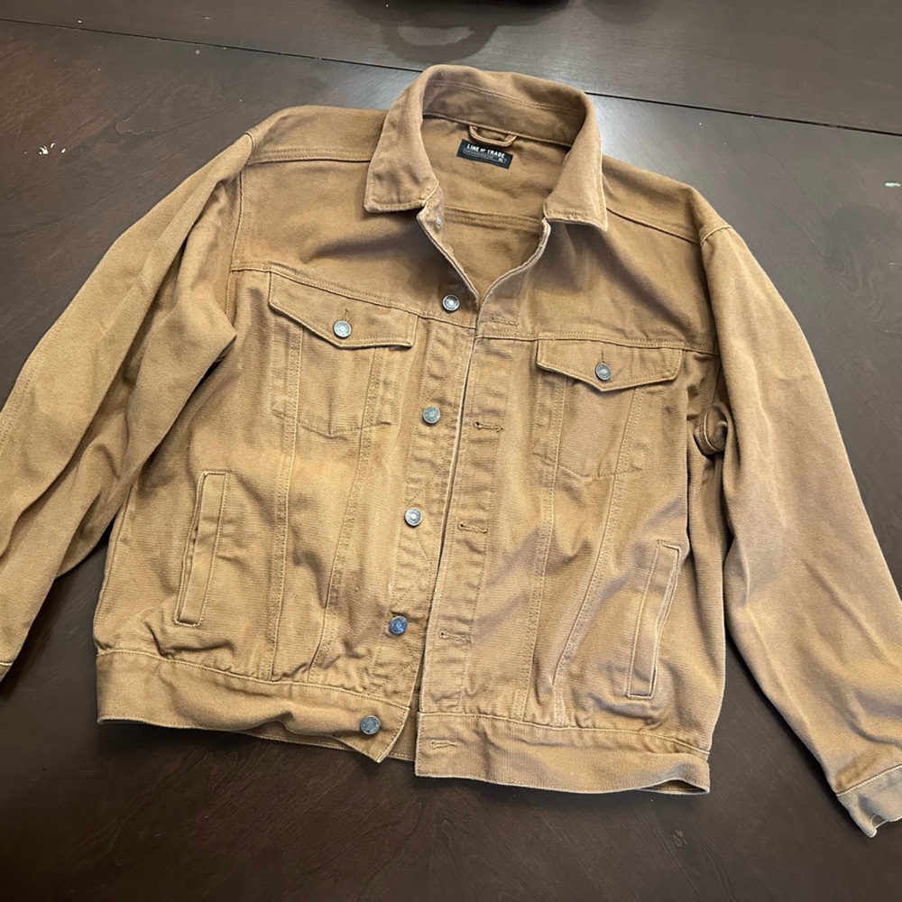 Line of Trade Montana Canvas Trucker Jacket in Ranch Tan XL